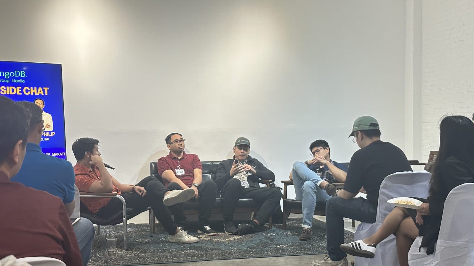 The eHeads 15 AI fireside chat in progress