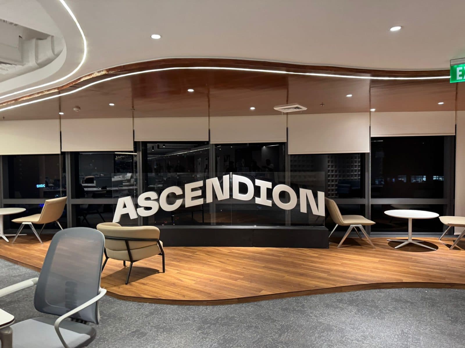 The Ascendion sign at the eHeads 19 venue in Makati