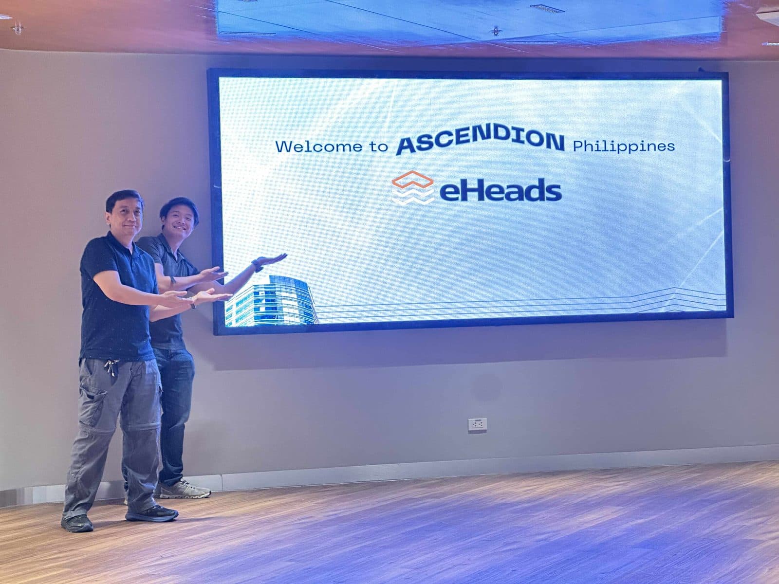 Ascendion's welcome screen for eHeads 19