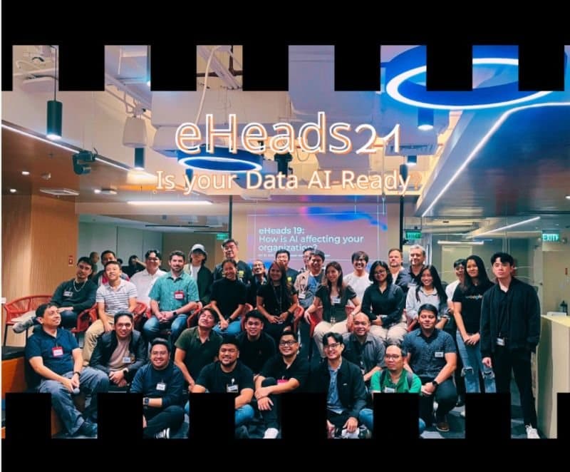 eHeads 21 attendees in a group photo at Google Philippines